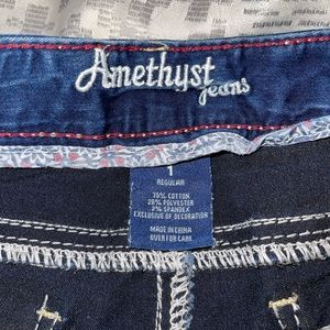 Amethyst bootcut Jeans size 1 regular, low rise.  Good condition!
